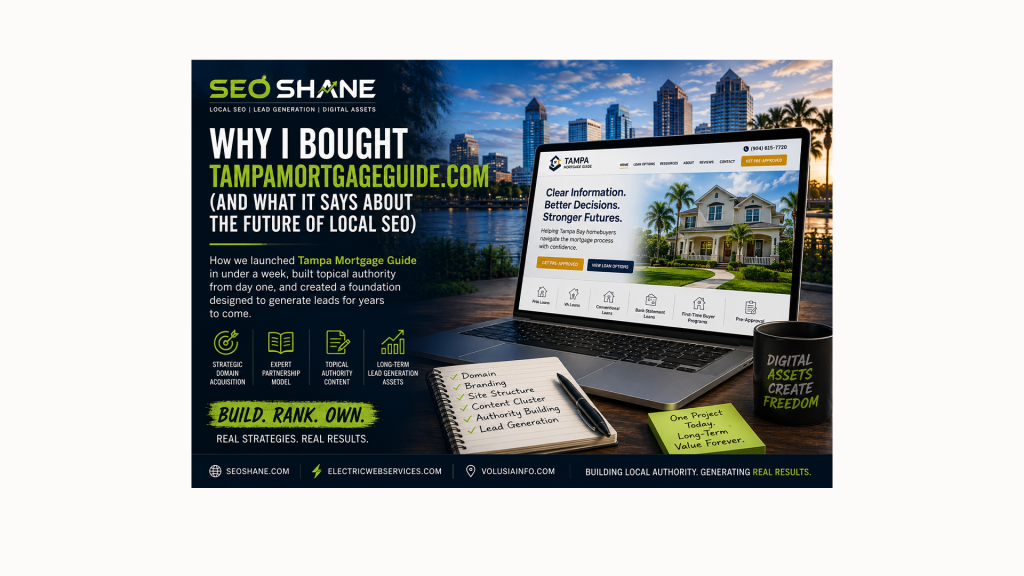 Building Local Authority Websites Across Florida | SEO Shane